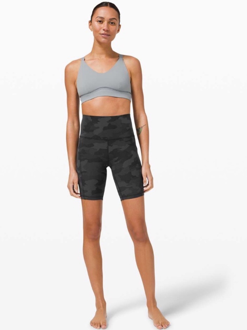 Lululemon align camo Bike Shorts size 8